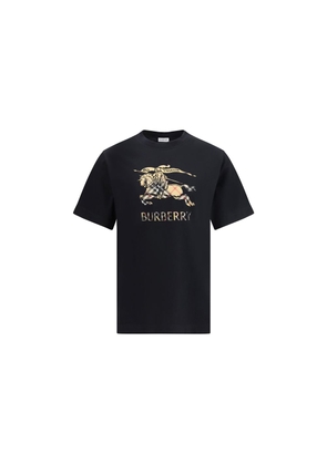 Burberry Black Cotton T-Shirt - M