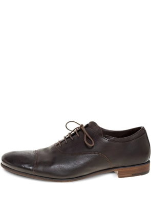 Prada Pre-Owned leather oxford shoes - Brown