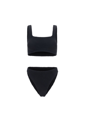 Hunza G Black Polyamide One-Piece Swimsuit - One Size