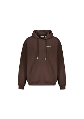 Off-White Brown Cotton Sweatshirt - M