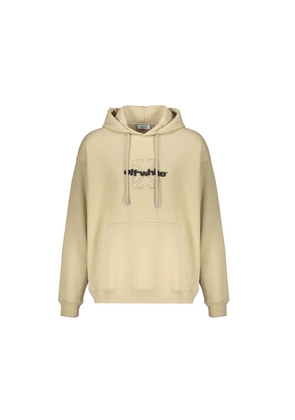 Off-White Beige Cotton Sweatshirt - L