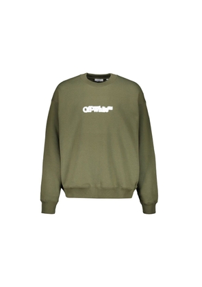 Off-White Bicolor Cotton Sweatshirt - L
