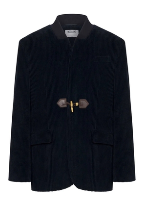 Moschino corduroy toggle-fastening blazer - Blue