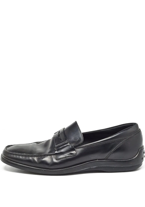 Tod's Vintage Pre-owned leather penny loafers - Black