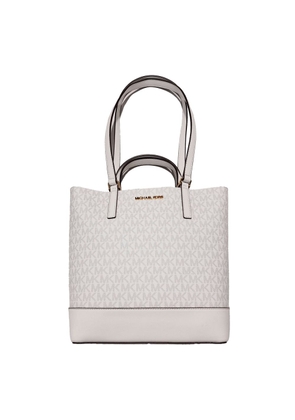 Michael Kors White Leather Tote Bag