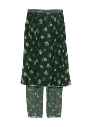 Versace Pre-Owned floral-print skirt - Green
