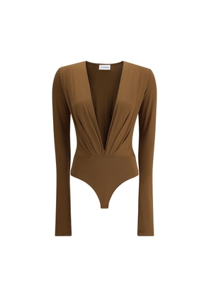 The Andamane Brown Viscose Top - M