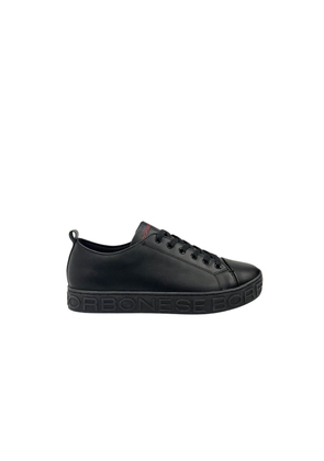 Borbonese Black Leather Men Sneaker - EU42/US9