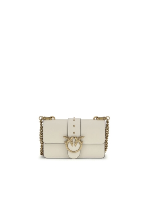 PINKO Beige Calf Leather Bos Taurus Shoulder Bag
