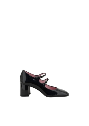 Carel Paris Black Calf Leather Bos Taurus Mid Heel Pumps - EU36.5/US6.5