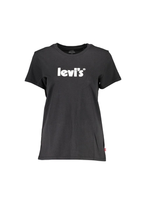 Levi's Black Cotton Women T-Shirt - XS