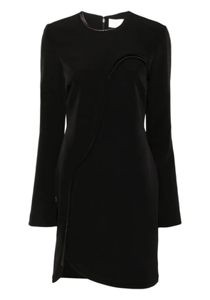 Genny 3D-detailed bodycon minidress - Black