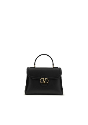 Valentino Garavani Black Calf Leather Bos Taurus Shoulder Bag