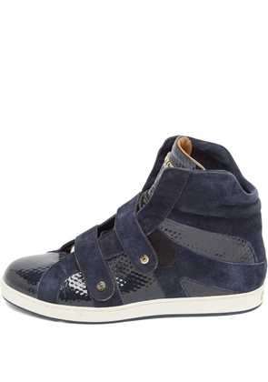 Jimmy Choo Pre-Owned panelled sneakers - Blue