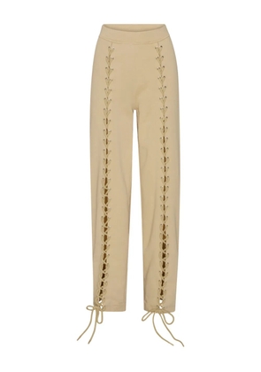 ROTATE BIRGER CHRISTENSEN lace-up track pants - Neutrals