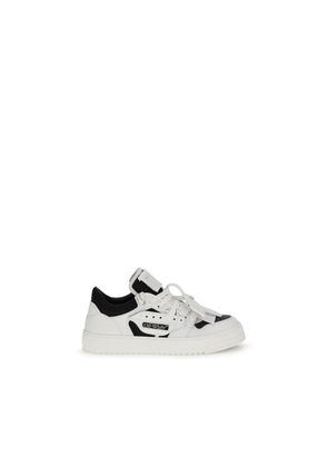 Off-White White Leather Low Top Sneakers - EU44/US11