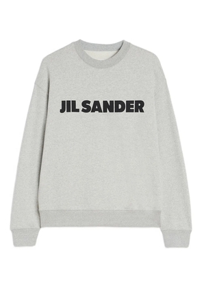 Jil Sander logo cotton sweatshirt - Grey
