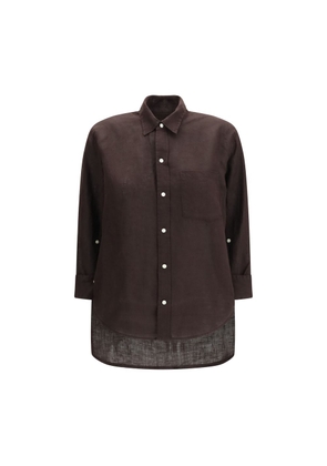 Citizens of Humanity Brown Linen Blouse - M