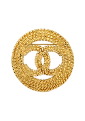 CHANEL Pre-Owned 1993 CC chain brooch - Gold