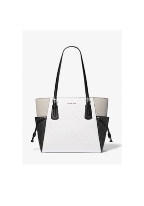 Michael Kors White Canvas Tote Bag