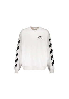 Off-White White Cotton Sweatshirt - L