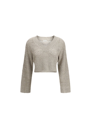 Brunello Cucinelli Beige Linen Sweatshirt - L