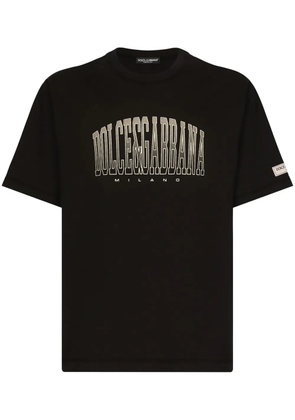 Dolce & Gabbana logo-print cotton T-shirt - Black