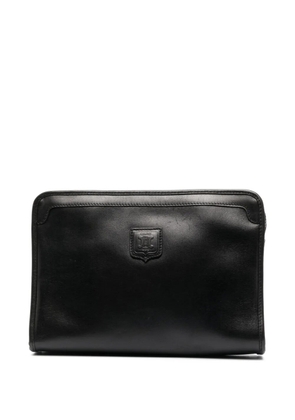Celine Pre-Owned 1990s pre-owned logo-patch clutch bag - Black