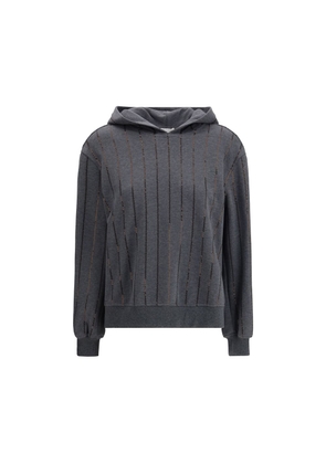 Brunello Cucinelli Gray Cotton Sweatshirt - S