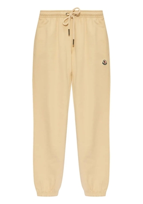 Moncler logo-patch cotton track pants - Neutrals