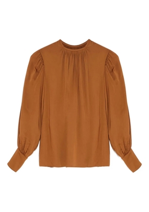Yves Salomon button-embellishment blouse - Brown