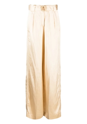 ZIMMERMANN Wonderland satin trousers - Neutrals