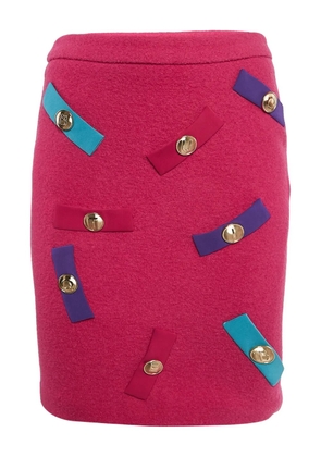 Moschino Pre-Owned wool embellishment skirt - Pink