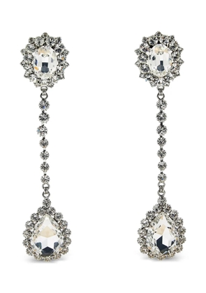 Alessandra Rich crystal drop earrings - Silver