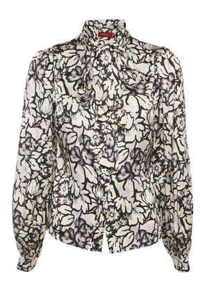 Burberry Pre-Owned floral-detail blouse - White