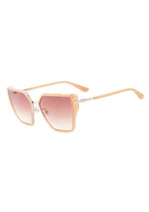 Guess Beige Resin Sunglasses