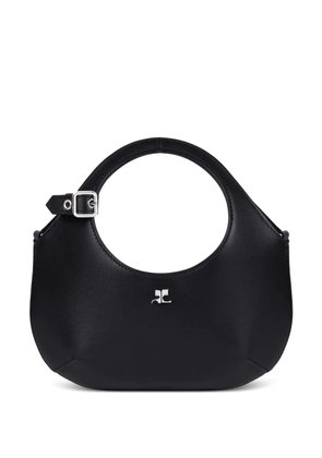 Courrèges mini Holy leather tote bag - Black