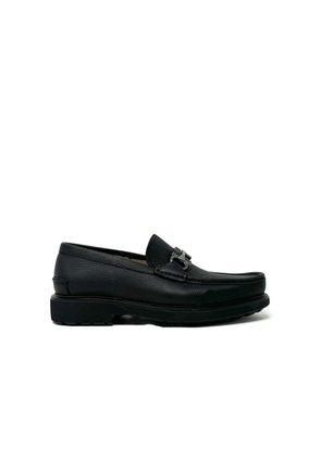 Salvatore Ferragamo Black Calfskin Slip-On Loafers - EU41.5/US8.5
