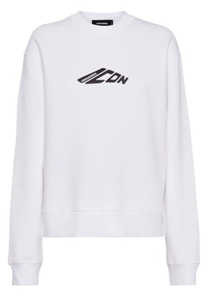 DSQUARED2 Icon cotton sweatshirt - White