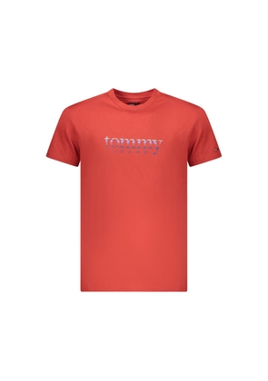 Tommy Hilfiger Rosso Cotton Men T-Shirt - S