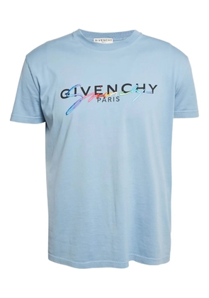 Givenchy Pre-Owned logo-print T-shirt - Blue
