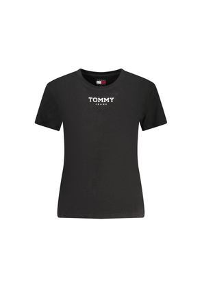 Tommy Hilfiger Black Cotton Women's T-Shirt - XS