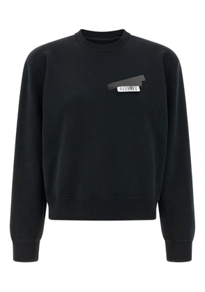 MM6 Maison Margiela brushed-tape detail sweatshirt - Black