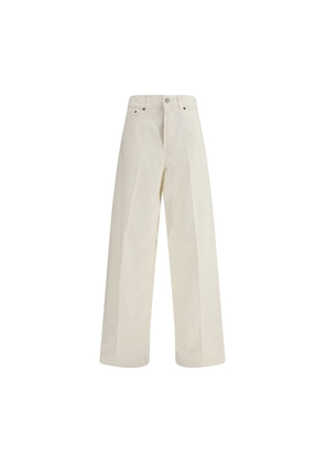 Haikure White Cotton Straight-Leg Jeans - W24