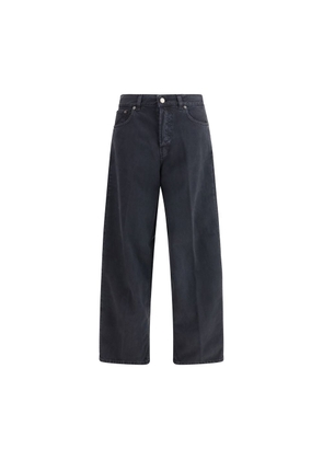 Haikure Black Cotton Straight-Leg Jeans - W25