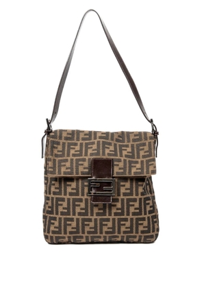 Fendi Pre-Owned FF-pattern flap shoulder bag - Brown
