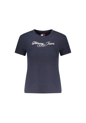 Tommy Hilfiger Blue Cotton Women T-Shirt - XS