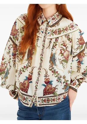 FARM Rio floral print blouse - Neutrals