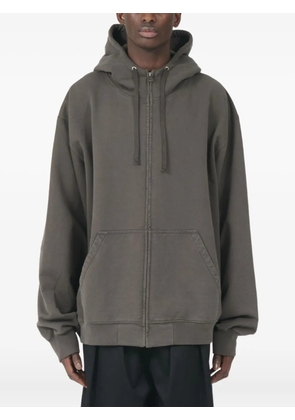 Maison Margiela Numbers-motif hooded jacket - Grey