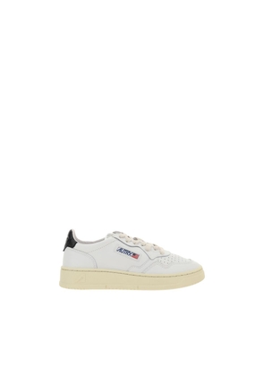 Autry White Calf Leather Bos Taurus Low Top Sneakers - EU36/US6